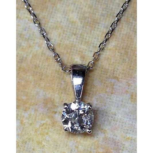 Solitaire 3 Carat Elegant Real Diamond Pendant