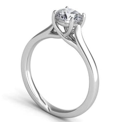 Solitaire Brilliant Cut 1.25 Carat Genuine Diamond Wedding Ring White Gold