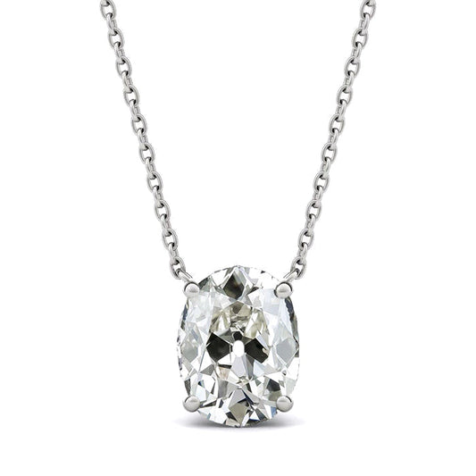 Pendant Necklace 14K White Gold with Brilliant Diamond – main view