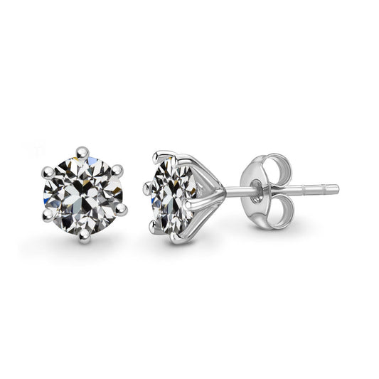 Diamond Drop Earrings 3-ct 14K White Gold – main view