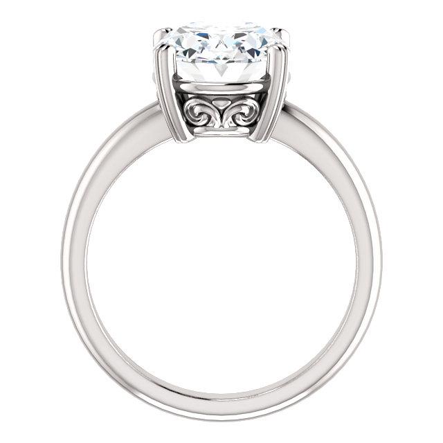 Solitaire Genuine Diamond Ring 4 Carats Double Claw Prong Setting Jewelry