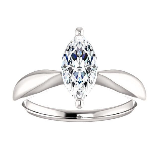 Solitaire Marquise Real Diamond Ring 2.50 Carats