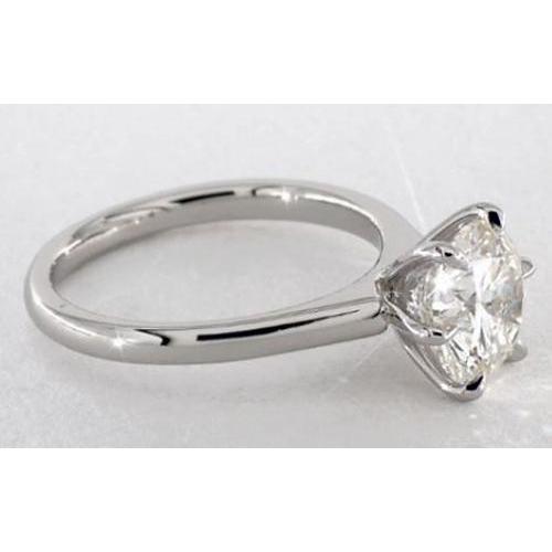 Solitaire Natural Diamond Engagement Ring 2 Carats