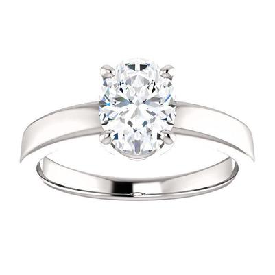 Natural Diamond Ring 3.50 Carats Prong Setting Jewelry