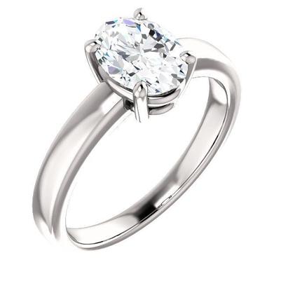 Solitaire Natural Diamond Ring 3.50 Carats Prong Setting Jewelry