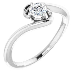 Solitaire Real Natural Earth Mined Diamond Engagement Ring 0.50 Carats Jewelry New