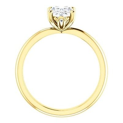 Solitaire Real Oval Diamond Engagement Ring 3.50 Carats - Solitaire Ring-harrychadent.ca