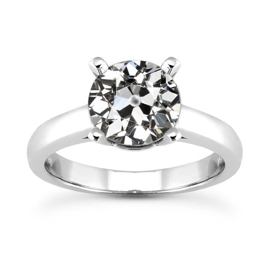 Real Brilliant Diamond Solitaire Ring – main view
