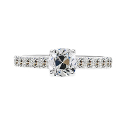 Designer Solitaire with Side Stones – Diamond 3 ct by