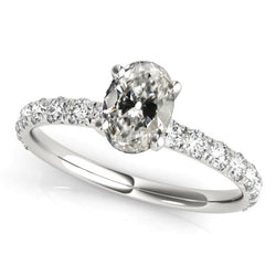 Natural Diamond Ring 4.50ct - White Gold 14K