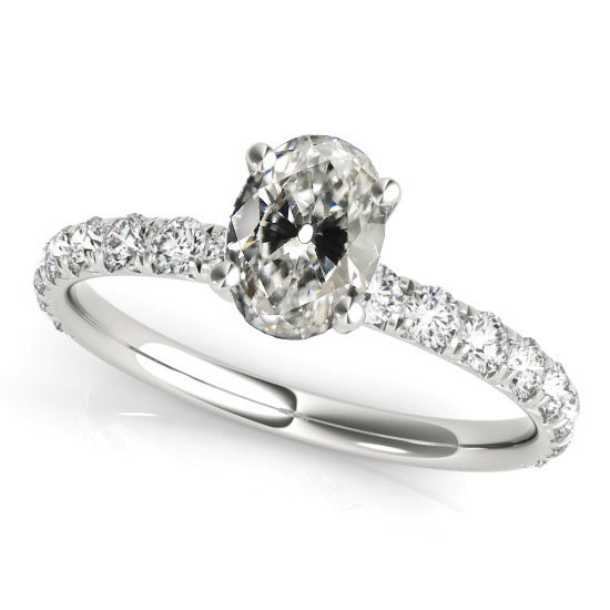 natural round diamond 4.50ct ring front view