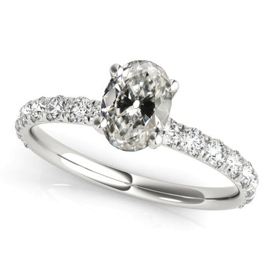 natural round diamond 4.50ct ring front view