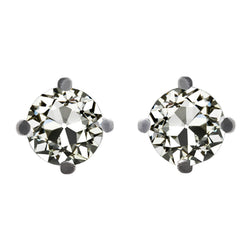 14 Karat White Gold Earrings with Diamond – 2.50 ct