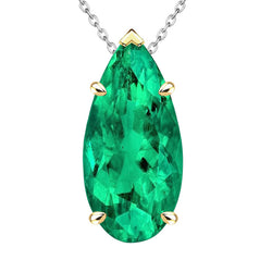 Colombian Emerald GIA Certified Gemstone Pendant 8 ct in