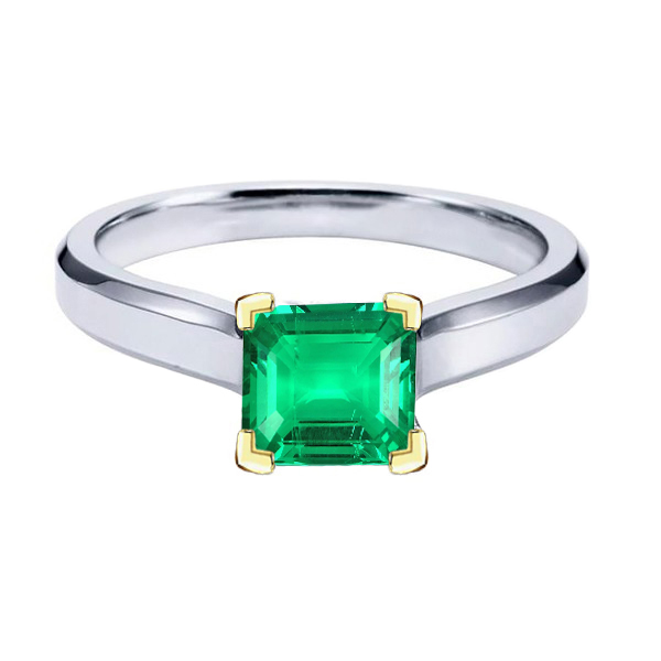 Natural Emerald Precious Stone Ring – main view
