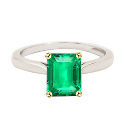 Authentic GIA Certified Fine Emerald Gemstone Ring 2.50 ct
