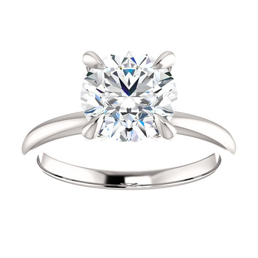 Solitaire Ring Round Old Mine Cut Natural Real Diamond ( Not Lab Grown ) Women’s Jewelry 4.50 Carats