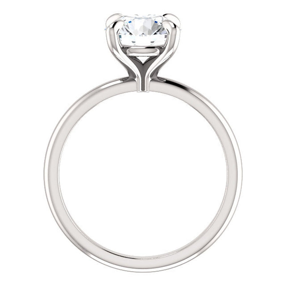 Solitaire Ring Round Old Mine Cut Natural Real Diamond ( Not Lab Grown ) Women’s Jewelry 4.50 Carats