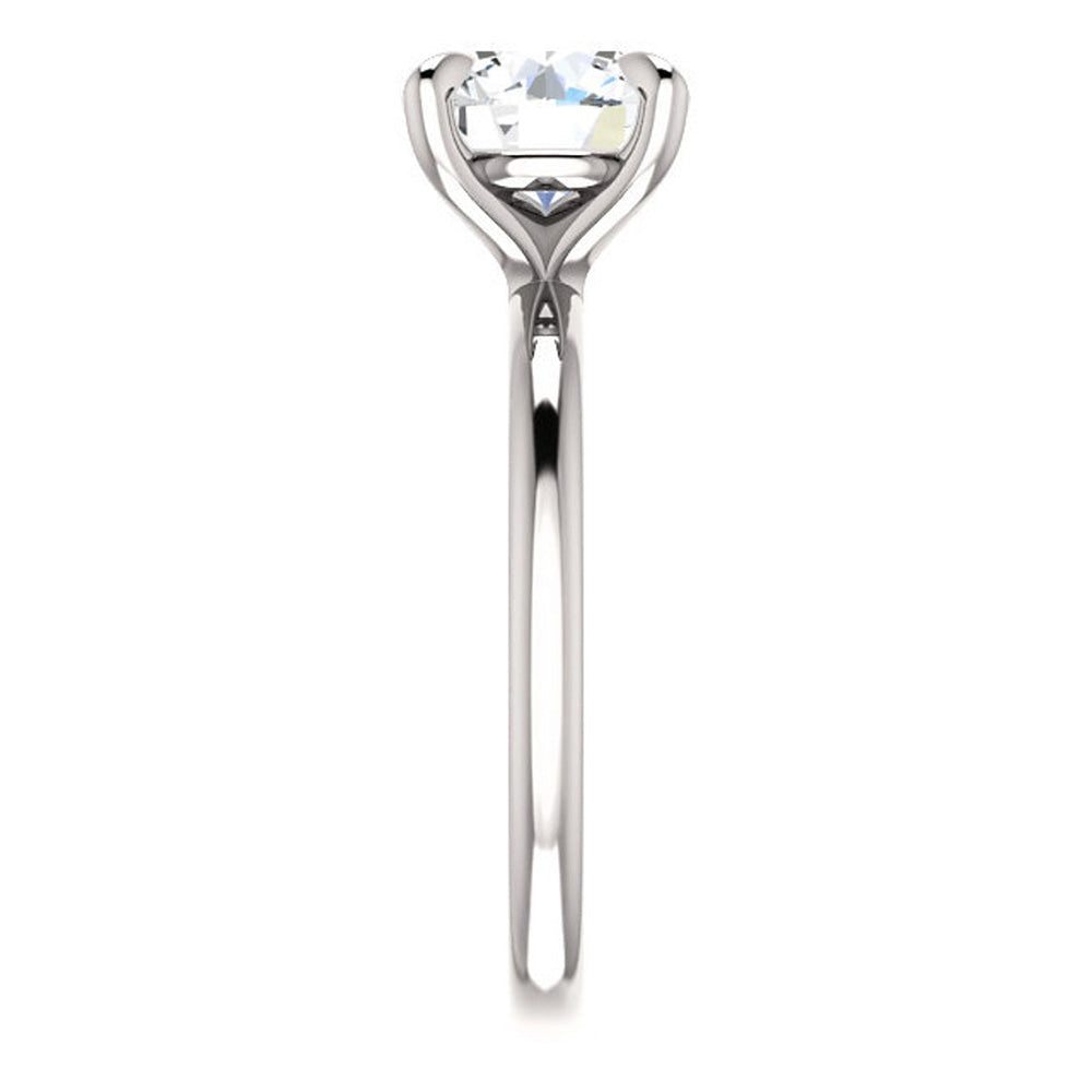 Solitaire Ring Round Old Mine Cut Natural Real Diamond ( Not Lab Grown ) Women’s Jewelry 4.50 Carats