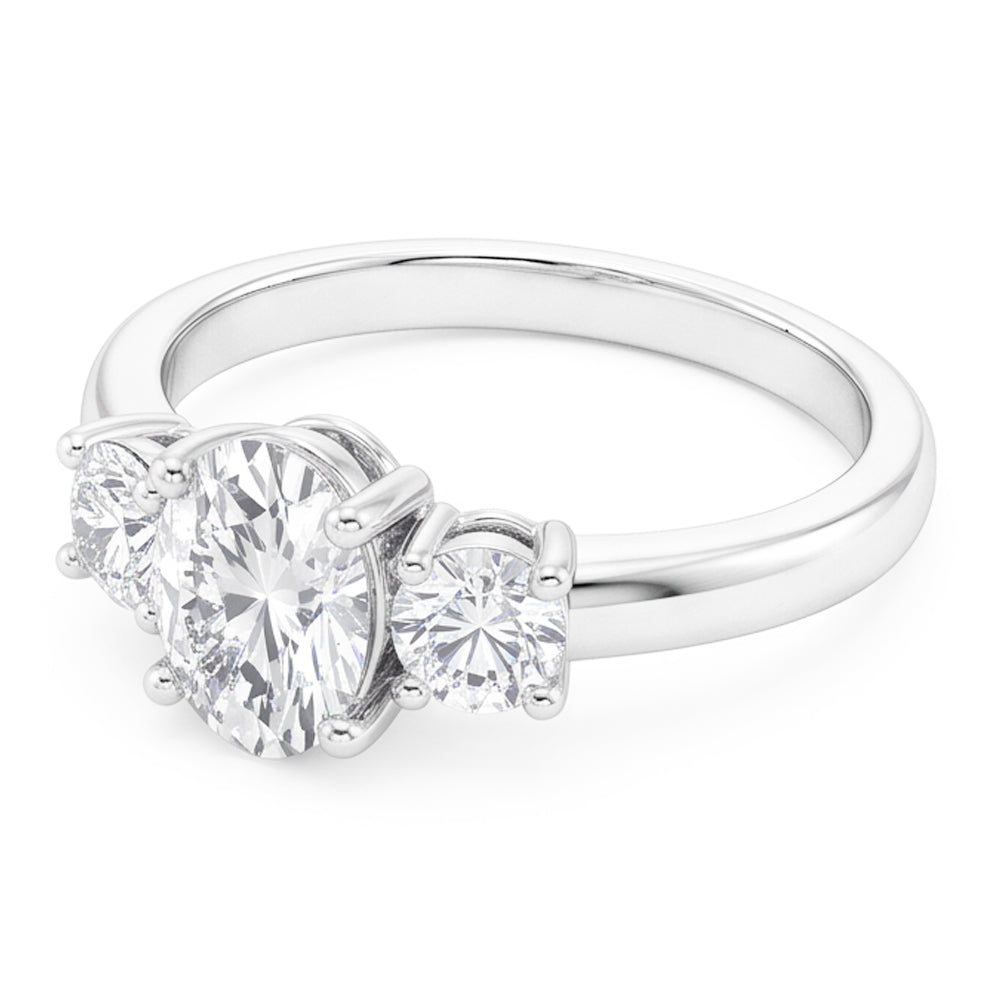 Sophisticated 3-Stone Ring – Fine Diamond 3 ct from HarryChadEnt