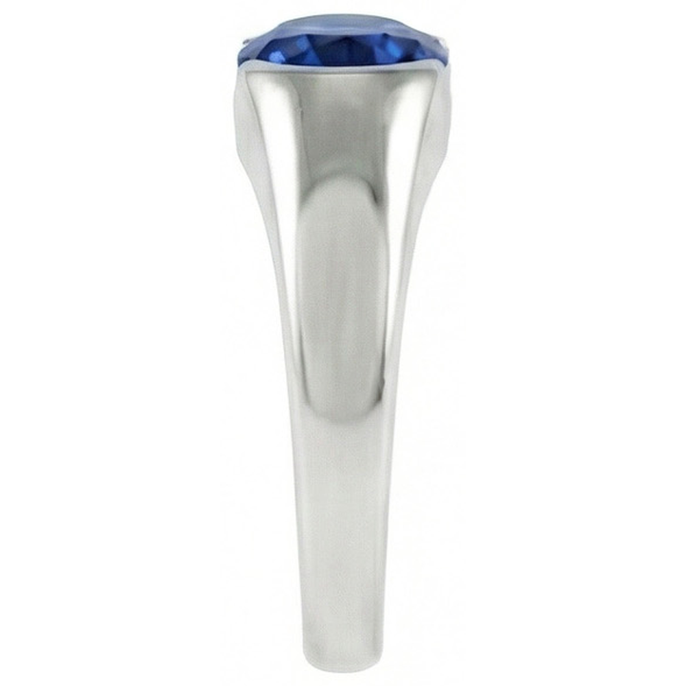 Sparkling 2 Carat Oval Ceylon Blue Sapphire Solitaire Ring