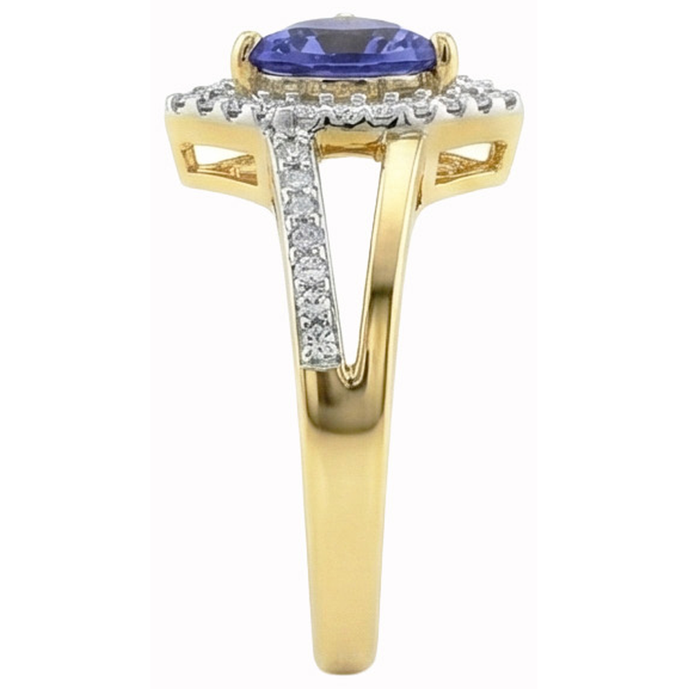 Sparkling Sri Lanka Blue Sapphire Natural Earth Mined Diamond ( Not Lab Grown ) s 1.51 Ct Ring