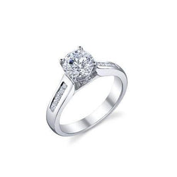 Sparkling 2.50 Carats Princess & Round Genuine Natural Earth Mined Diamond Anniversary Ring