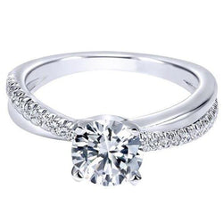 Sparkling 3.30 Carats Natural Earth Mined Diamonds Anniversary Ring White Gold