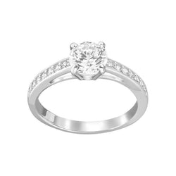 Sparkling Brilliant Cut 2 Ct Real Natural Earth Mined Diamond Solitaire Ring With Accents