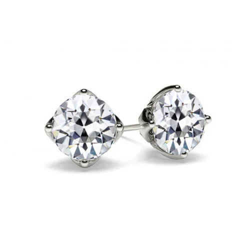 Diamond Drop Earrings 3-ct 14K White Gold – main view