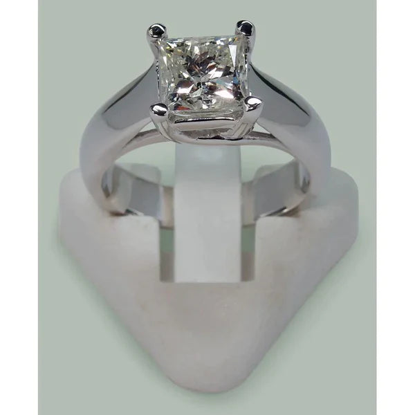 Sparkling Princess Real Diamond Solitaire Ring