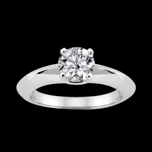 Sparkling Real Diamond Solitaire Ring 1.51 Carat Women Jewelry