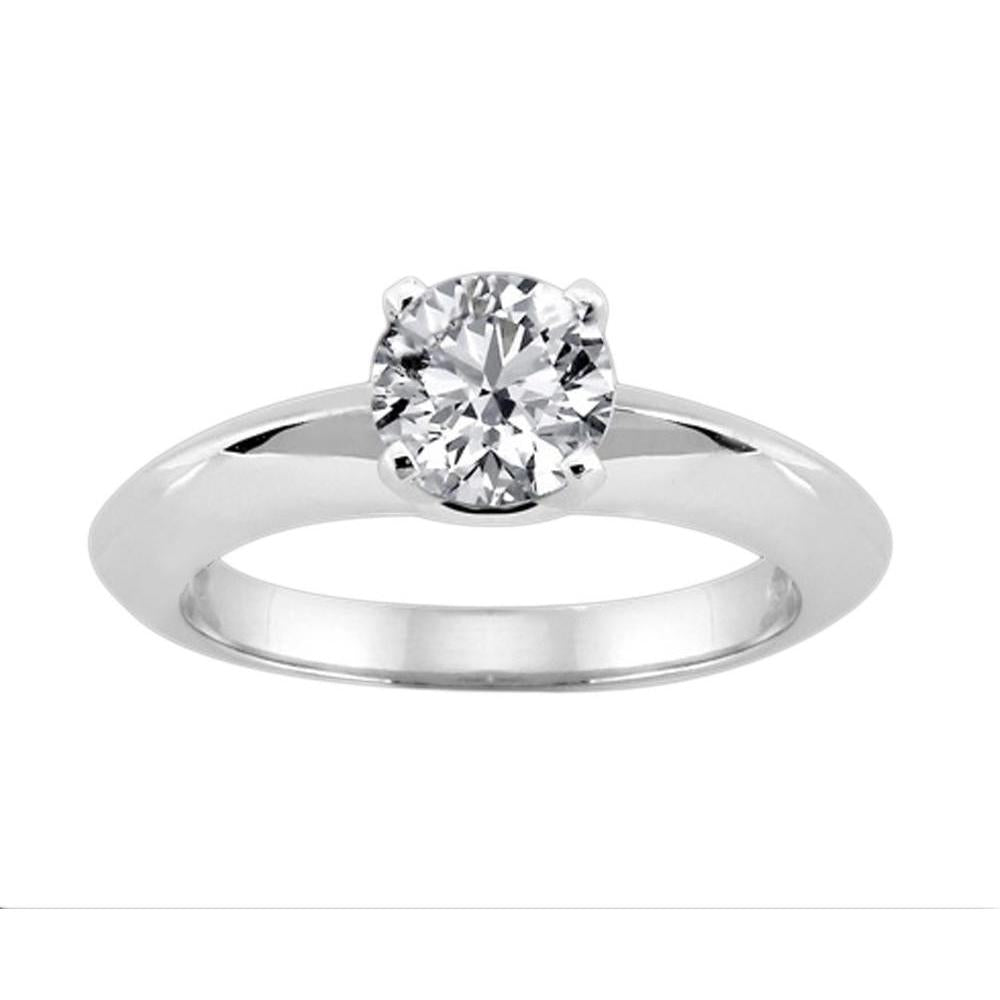 Sparkling Real Diamond Solitaire Ring 1.51 Carat Women Jewelry