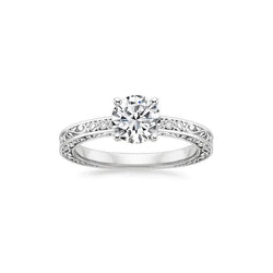 Sparkling Round Brilliant Cut Real Diamond Engagement Ring 2.30 Ct