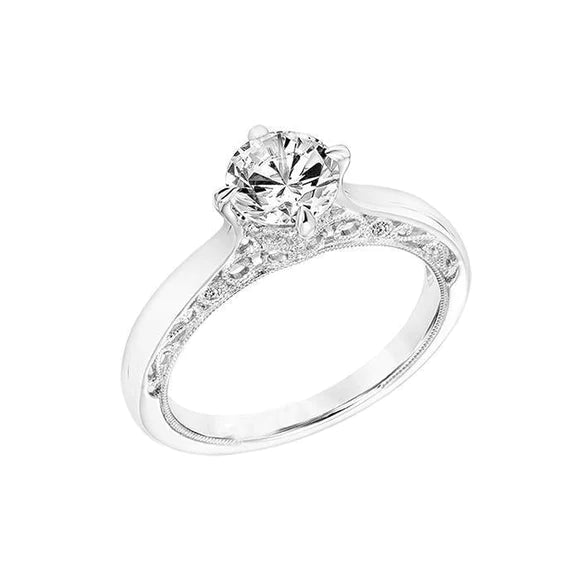 Sparkling Round Brilliant Women Genuine Diamond Engagement Ring 2.30 Ct