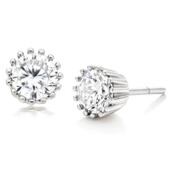 Sparkling Round Cut 3.50 Ct Real Natural Earth Mined Diamonds Women Stud Earrings White Gold