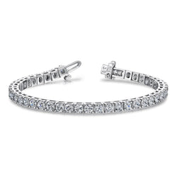 Sparkling Round Cut 8.40 Carats Real Diamonds Tennis Bracelet White Gold