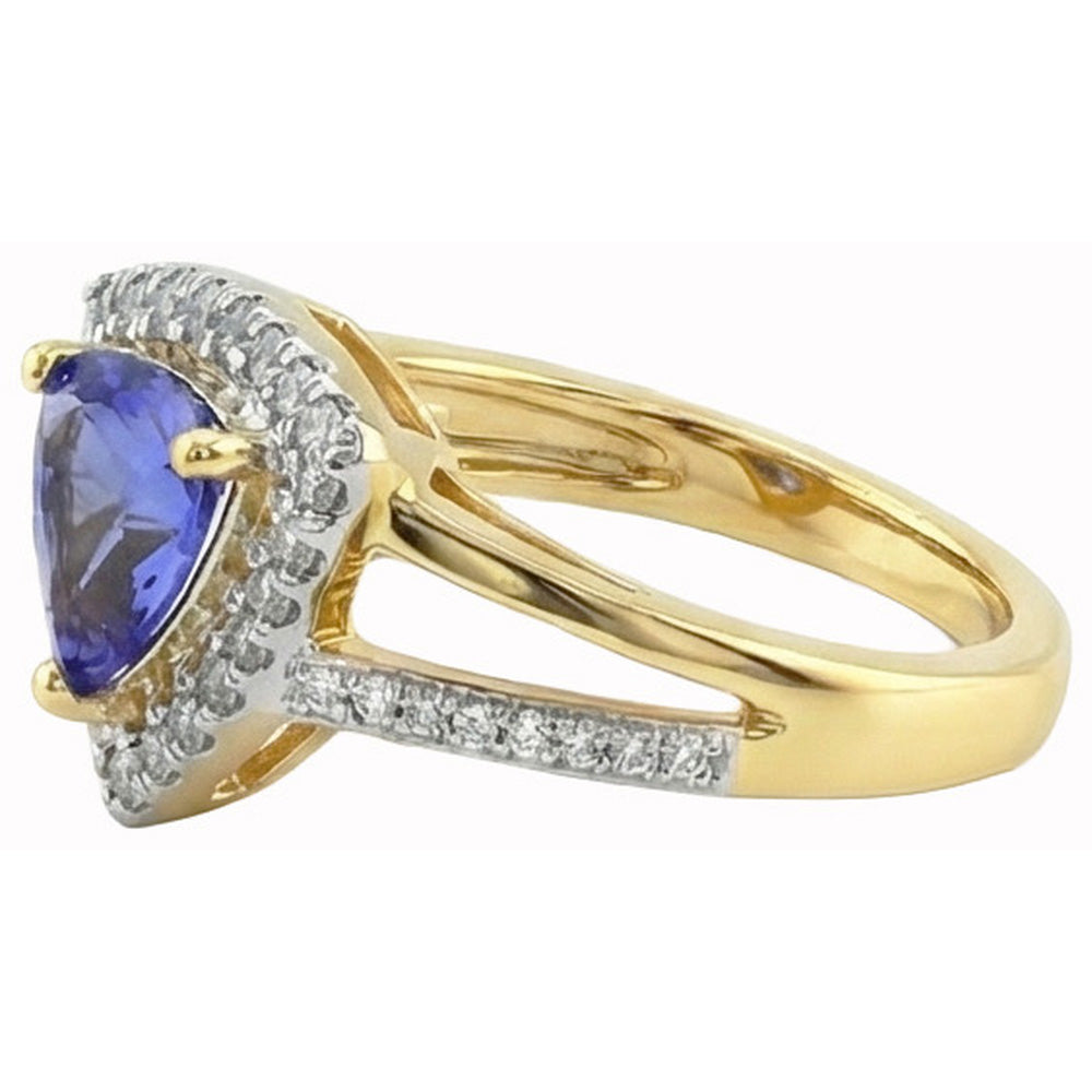 Sparkling Sri Lanka Blue Sapphire Natural Earth Mined Diamond ( Not Lab Grown ) s 1.51 Ct Ring