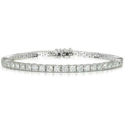 Sparkling 7.50 Ct Round Brilliant Prong Set Lab Grown Diamond Tennis Bracelet