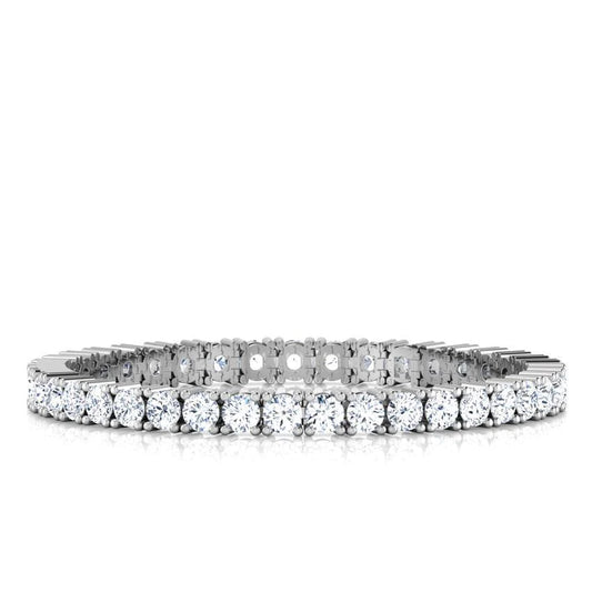 Sparkling Round  Lab Grown DiamondsTennis Bracelet White Gold 14K Jewelry 9.75 Ct