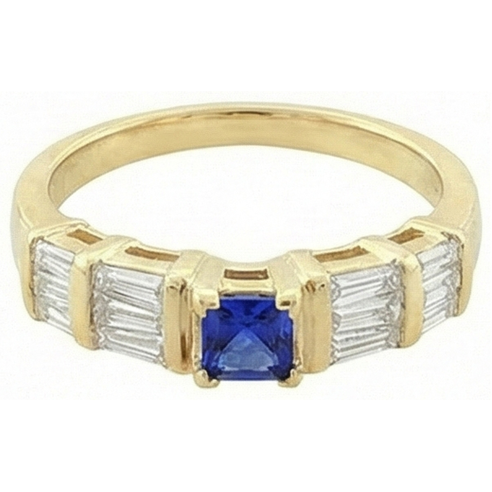 Sri Lanka Blue Sapphire 2.51 Carat Ring Yellow Gold 14K