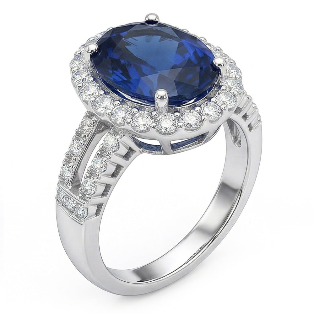 Sri Lanka Stone Halo Natural Earth Mined Diamond ( Not Lab Grown ) Jewellery
