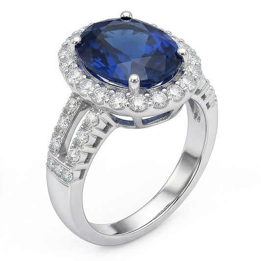Sri Lanka Stone Halo Natural Earth Mined Diamond ( Not Lab Grown ) Jewellery