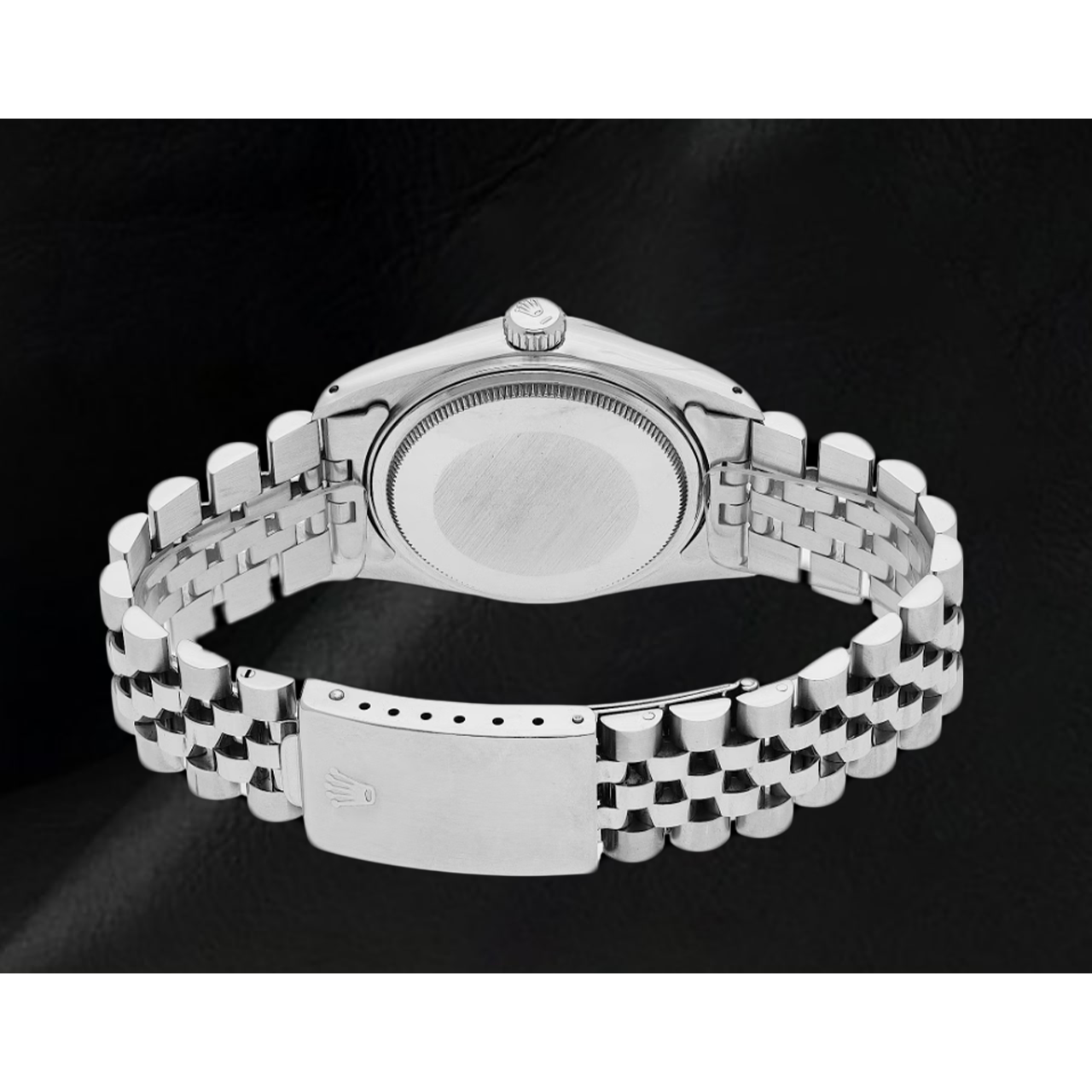 Ss Jubilee Bracelet Rolex Date Just Men Watch White Roman Dial QUICK SET