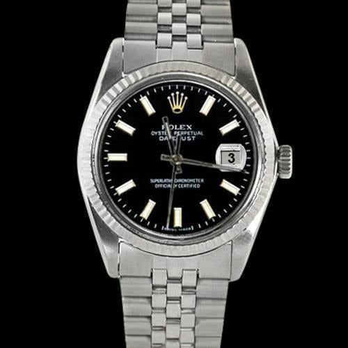 Rolex Black Datejust Gents Watch