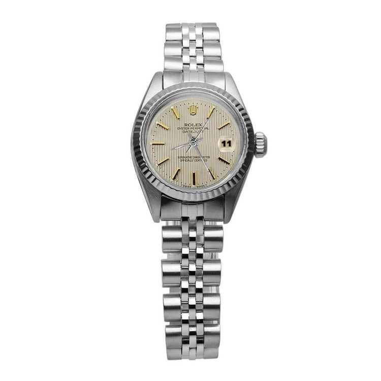 Rolex Date Just Women Watch Fluted