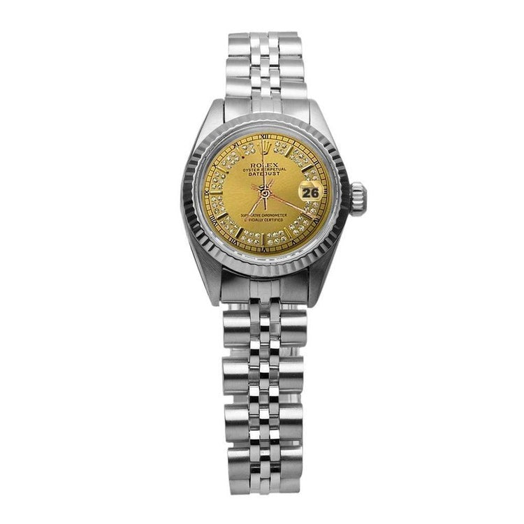 Rolex Champagne Dial Datejust Lady Watch