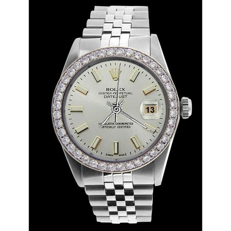 White Stick Dial Datejust Men Watch