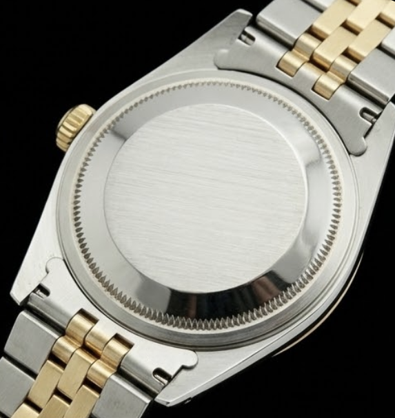 Ss & Gold Jubilee Rolex Date Just White Stick Watch Datejust