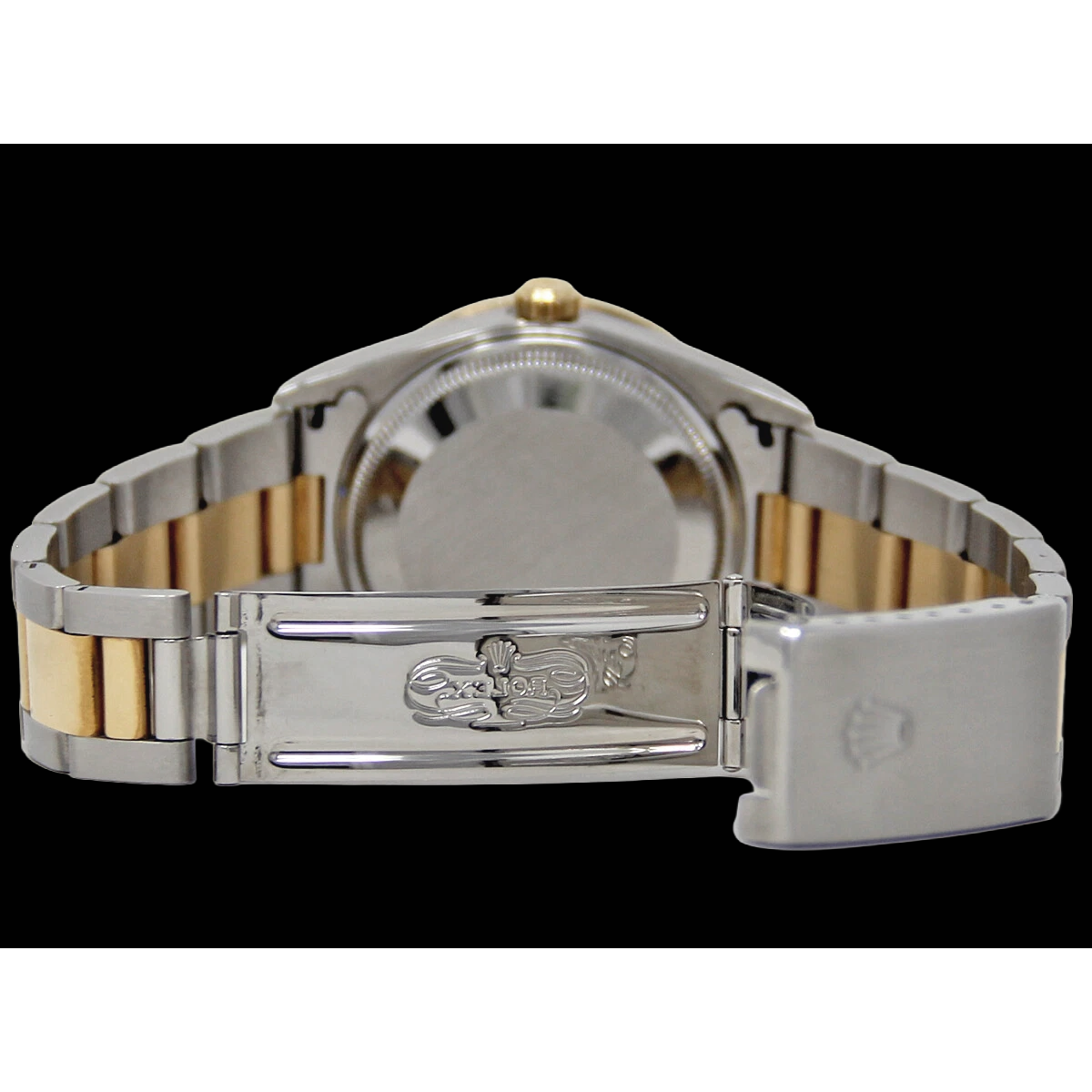 Ss & Gold Ladies Man Rolex Date Series Watch Two Tone